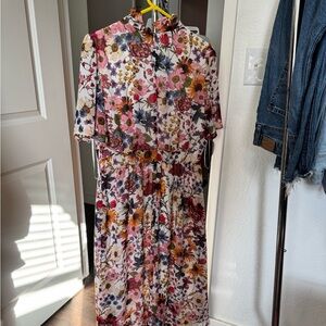 Julia Jordan Multicolor Floral Long Sleeve Dress